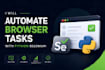 automate repetitive browser tasks with python selenium