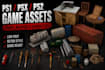 create low poly 3d ps1 psx ps2 game assets props weapons and objects