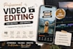 edit videos such as creative and thematic editing etc