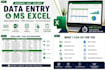 data entry, data cleaning, excel