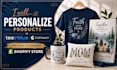 setup teeinblue products personalization for print on demand shopify store