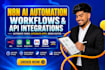 build n8n ai automation and API integrations