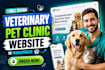 design a veterinary pet clinic website in wordpress