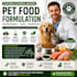develop custom pet food formulation, supplements and nutrition recipes