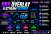 design custom obs overlay and stream scenes