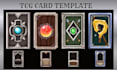 design custom tcg card template ccg playing card frame trading card deck layout