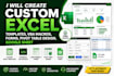 do custom excel templates, application, vba macros, form, automation, formulas