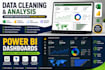 create a professional power bi dashboard and data visualization