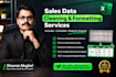 clean, format, organize, and fix your excel sales data