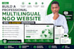 build a professional multilingual ngo website with ai chatbot integration
