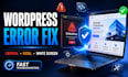 fix wordpress critical error, fatal error, white screen and website issues