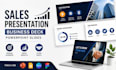 design sales presentation, business deck, powerpoint slides