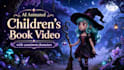 create a pixar style animated childrens book video