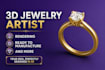 do 3d jewelry design and cad modeling for 3d printing