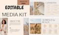 design an editable media kit and press kit on canva