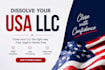 dissolve US llc or corporation, close ein and file state dissolution