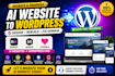 migrate transfer base44 manus lovable ai website design to wordpress fix domain