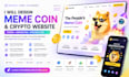 design a professional crypto token, memecoin, or presale ico website