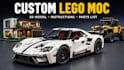 design custom lego moc, 3d lego model with instructions