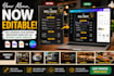 recreate your existing restaurant menu into an editable canva template