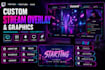 design a custom twitch stream overlay and graphics