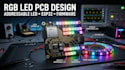 design rgb led lighting pcb, addressable led controller and firmware