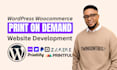 setup wordpress woocommerce print on demand website with custom designs printify