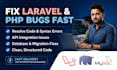 laravel and PHP bug fixing