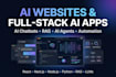 build ai websites, chatbots, rag pipelines and agentic ai apps