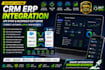 develop custom CRM erp integration, API sync and business software