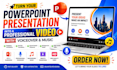 convert powerpoint presentation to video with voiceover and music, slideshow