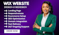 built wix website design, redesign wix, wix ecommerce, wix online store, seo