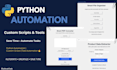 build custom python automation scripts for tasks and workflows