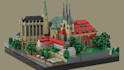 design custom lego moc, 3d models, house bricklink studio files and instruction