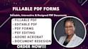 create fillable PDF forms, editable PDF and redesign documents in adobe