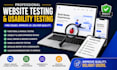 do professional website testing and usability testing