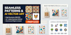 create seamless patterns ai vector art, and stock graphics
