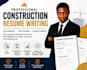 write an ats electrical technician, architecture, construction manager resume
