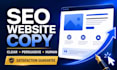 write persuasive SEO website copy that converts