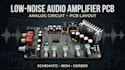 design low noise audio amplifier pcb and analog circuit