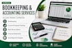 do bookkeeping , accounting and financial data entry in excel