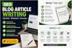 write SEO blog articles and website content using claude ai