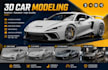 design realistic 3d car modelling automotive rendering vehicle design game ready