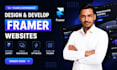 design and develop framer website with animation