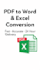 do data entry in ms word excel and PDF typing