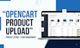 do opencart product upload and store management