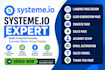 setup landing page and sales funnel in systeme io