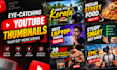 design eye catching youtube thumbnails