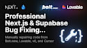 fix, debug, finish, or deploy your lovable dev, bolt new application