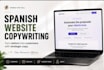 write conversion focused website copy in spanish
